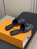 Louis Vuitton Multicolor Bow Flat Women's Slippers - Image 3