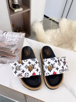 LV 2022 Spring-Summer New Arrival – The Latest Counter Version Down Slippers - Image 5