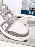 LV gray and white Trainer men's sports shoes - Image 4