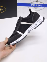 PRADA high-quality suede with fabric sports casual shoes - Image 4