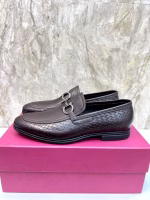 Salvatore Ferragamo Men's Formal Business Leather Shoes - Image 5