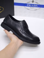 PRADA Trim-fit Business Leather Shoes - Image 3