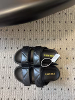 Prada 2025 Spring-Summer New Platform Velcro Two-Strap Sandal Mules - Image 3