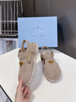 Prada Spring-Summer New Triangle Logo Retro Casual Shoes - Image 3