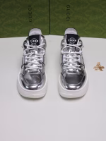 GUCCI Spring Collection Waxed Leather Casual Shoes with Soft Sole and Soft Surface - Image 2