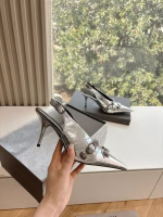 BALENCIAGA 2025 Spring/Summer New Curved-Heel Arch High-Heel Pumps & Sandals - Image 4