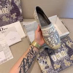 Dior Pattern Jacquard Embroidered Espadrilles - Image 3