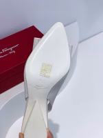 Ferragamo 2021 New Viva Collection Slingback Block Heel Sandals - Image 5