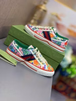 Gucci 1977 Colorful Floral Canvas Shoes - Image 4