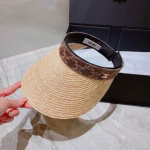 Celine Wheat Straw Visor Cap - Image 6