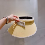 Chanel Visor Straw Hat - Image 9