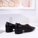 Maison Margiela Black Leather High-Heel Shoes - Image 3