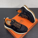Hermès Latest High-Tech Canvas & Suede Goatskin Sneakers - Image 3