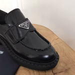 Prada Classic Triangle Logo Loafers