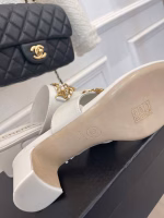 Chanel 2022 Pendant Pearl Chain Flip-Flop Sandals - Image 4