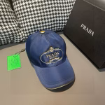 Prada New-Style Gold Thread Embroidered Baseball Cap - Image 4