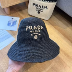 PRADA 2025 Summer Foldable Straw Hat - Image 3