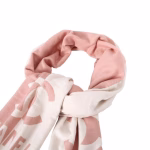 Chanel Classic Pink-White Double-Sided Color-Block Jacquard Scarf - Image 9