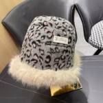 LV Autumn/Winter Thickened Plush Warm Earmuff Bucket Hat