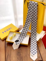 Fendi Gray Mulberry Silk Ribbon - Image 8