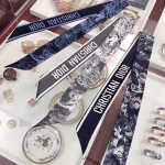 New Version Original-Standard Dior "Forest Beasts" Silk MITZAH Scarf