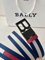 BALLY Men's Burgundy Belt (Same Style as in Specialty Stores) - Image 3