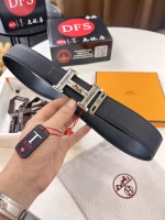 Hermès H Buckle Letter Men's Belt - Image 6