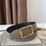 Hermès Men's 38MM Brown Reversible Belt (Same Style as on the Official Website)