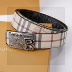 Burberry Hollow-out Letter Plate Buckle High-quality Belt - Image 2