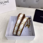 Celine New Arrival: Women's Belt with Three-Dimensional Buoy Pin Buckle - Image 3