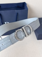 Dior Men's Bright CD Buckle Double-sided Belt - Image 8