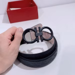 Ferragamo Classic Buckle Men's Reversible Belt - Image 9