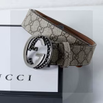 Gucci Classic Printed Pin-Buckle Belt - Image 9