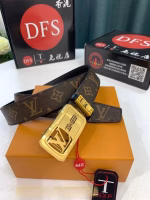 Louis Vuitton LV Automatic Buckle Gold Buckle Belt - Image 4