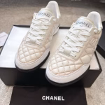 CHANEL Fall/Winter 2025B Black & White Panda Colorway Lambskin Quilted Tennis Shoe - Image 3