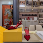 Fendi 2024 Spring-Summer Crystal Necklace High-Heel Shoes Collection - Image 2