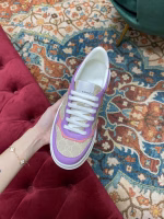 Gucci Couples' Light Luxury Retro Classic Perforated White Sneakers - Image 2