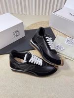 LOEWE Platform Color-Block German Training Sneakers / Retro Running-Inspired Sneakers / White Sneakers - Image 3