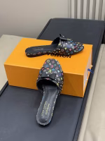Louis Vuitton Multicolor Bow Flat Women's Slippers - Image 2