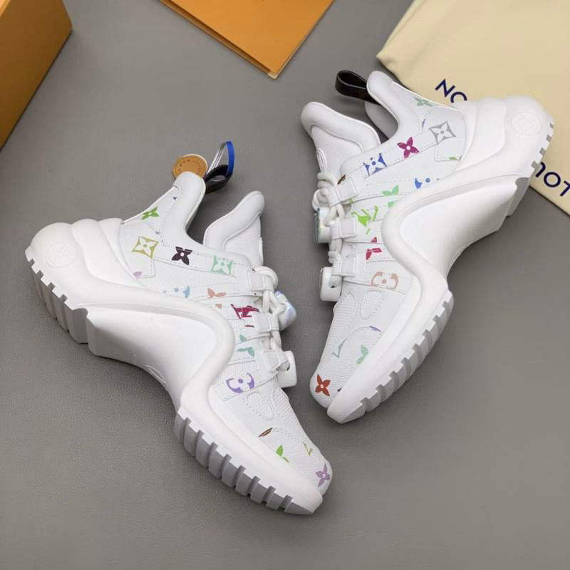 4 Louis Vuitton Arch Shock-Absorbing Dad Sneakers - Women's Athletic Shoes - Image 1