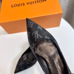 LV New Monogram Leather Black High-Heeled Pumps - Image 2