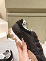 Miu Miu 2025 Spring-Summer Athletic American Retro Style Lace-Up Distressed Sneakers - Image 2