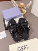 Alexander McQueen 2025 Spring New Studded Punk-Style Platform Sandals - Image 7