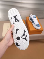 LV denim upper spliced logo sneakers - Image 7