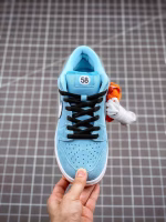 Nike Dunk Suede Light Sea Blue and White Air Force 1 - Image 2