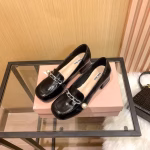 Miu Miu New Style Block Heel Flat Shoes - Image 3
