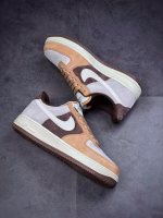 Nike Suede Coffee Bean Air Force-style Sneakers - Image 4