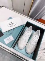 Prada 2022 Early Spring New Triangle Logo Perforated Sneakers/Skate Shoes - Image 2
