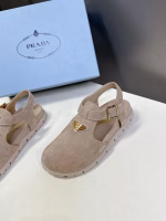 Prada Spring-Summer New Triangle Logo Retro Casual Shoes - Image 2