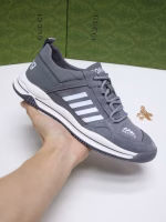 Pure original GUCCI high-quality casual shoes with spacesuit fabric and two-tone combined sole - Image 4